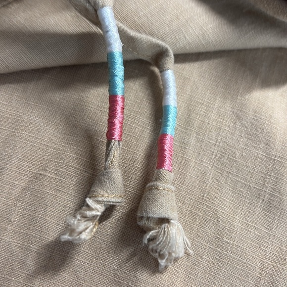 J. Crew Tie Waist Linen Blend Seaside Pant in Desert Sand - Size Medium - Picture 10 of 10